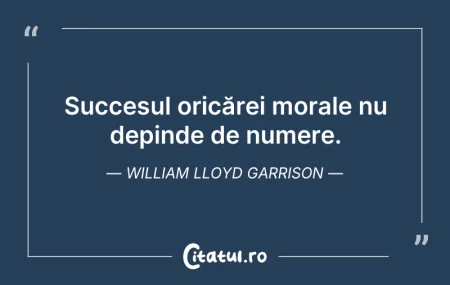 Citeste si: Succesul oricărei morale nu depinde de n...