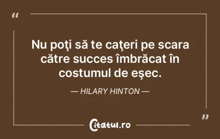 Nu poţi să te caţeri pe scara către ... Nu poţi să te caţeri pe scara către ...