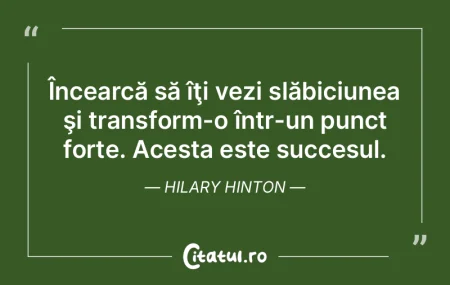 ÃŽncearcă să îţi vezi slăbiciunea Å... ÃŽncearcă să îţi vezi slăbiciunea Å...