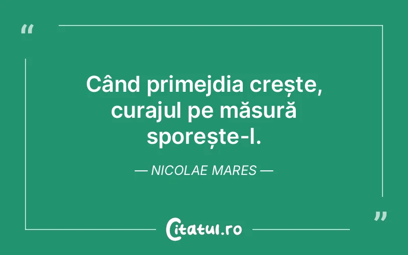 Citat Nicolae Mares - citate motivationale
