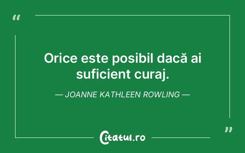 Citat Joanne Kathleen Rowling - citate motivationale