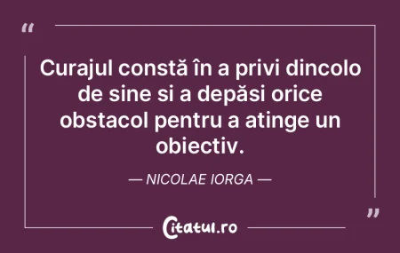 Curajul constă în a privi dincolo de s... Curajul constă în a privi dincolo de s...