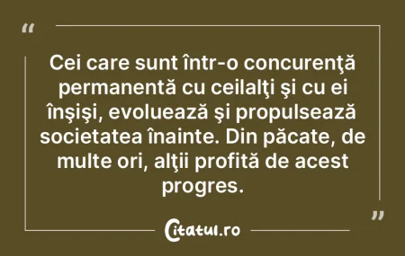 Cei care sunt într-o concurenţă perma... Cei care sunt într-o concurenţă perma...