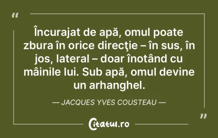 Încurajat de apă, omul poate zbura în... Încurajat de apă, omul poate zbura în...