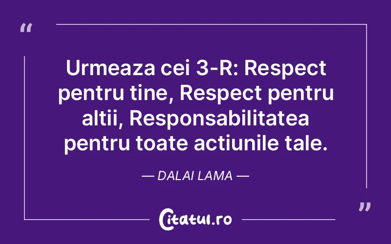 Citat Dalai Lama - citate motivationale
