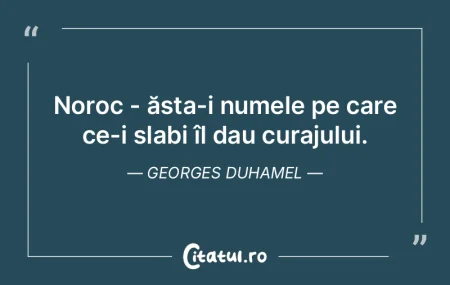 Noroc - ăsta-i numele pe care ce-i slab... Noroc - ăsta-i numele pe care ce-i slab...