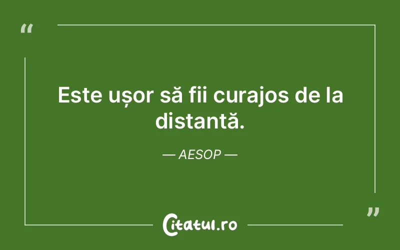 Citat Aesop - citate motivationale