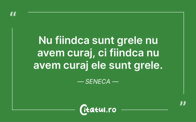 Citat Seneca - citate motivationale