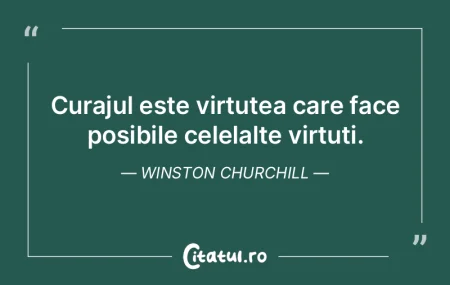 Curajul este virtutea care face posibile... Curajul este virtutea care face posibile...