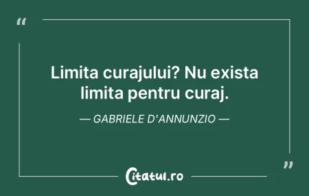 Limita curajului? Nu exista limita pentr... Limita curajului? Nu exista limita pentr...