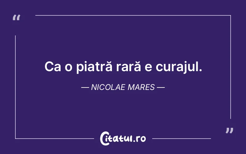 Citat Nicolae Mares - citate motivationale