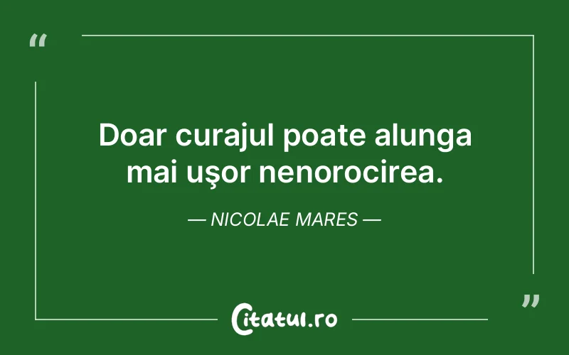 Citat Nicolae Mares - citate motivationale