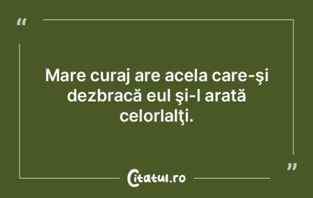 Mare curaj are acela care-şi dezbracă ... Mare curaj are acela care-şi dezbracă ...