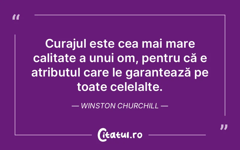 Citat Winston Churchill - citate motivationale