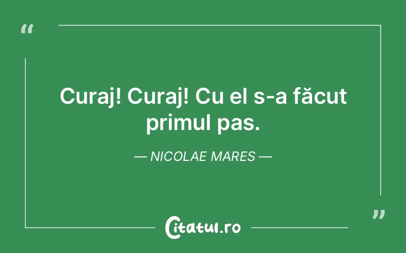 Citat Nicolae Mares - citate motivationale