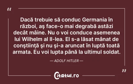 Dacă trebuie să conduc Germania în r�...
