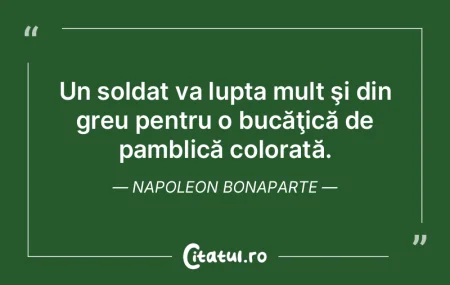 Un soldat va lupta mult şi din greu pen...