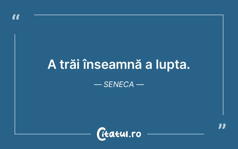 Citat Seneca - citate motivationale