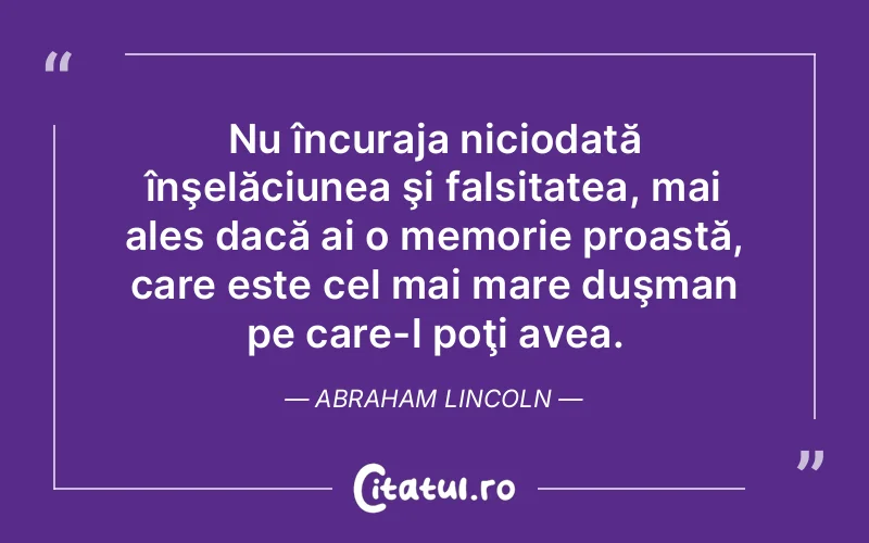 Citat Abraham Lincoln - citate motivationale