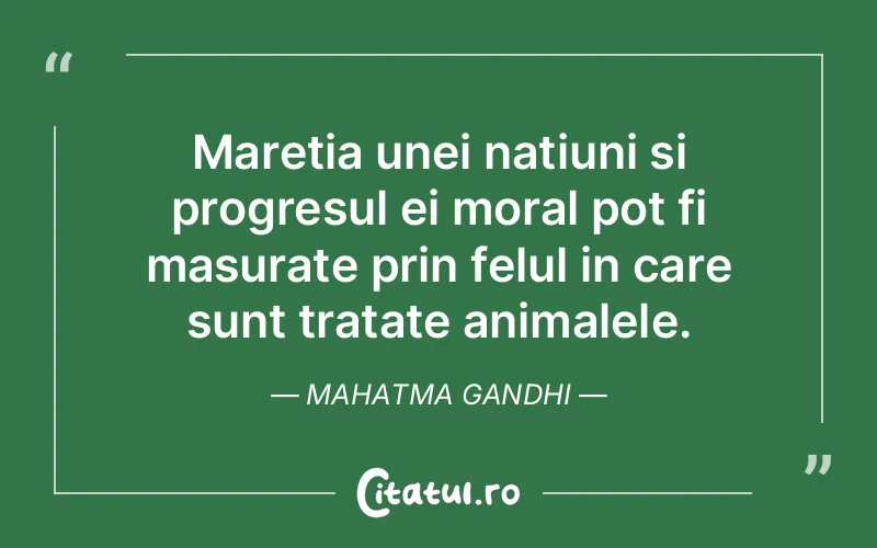Citat Mahatma Gandhi - citate motivationale