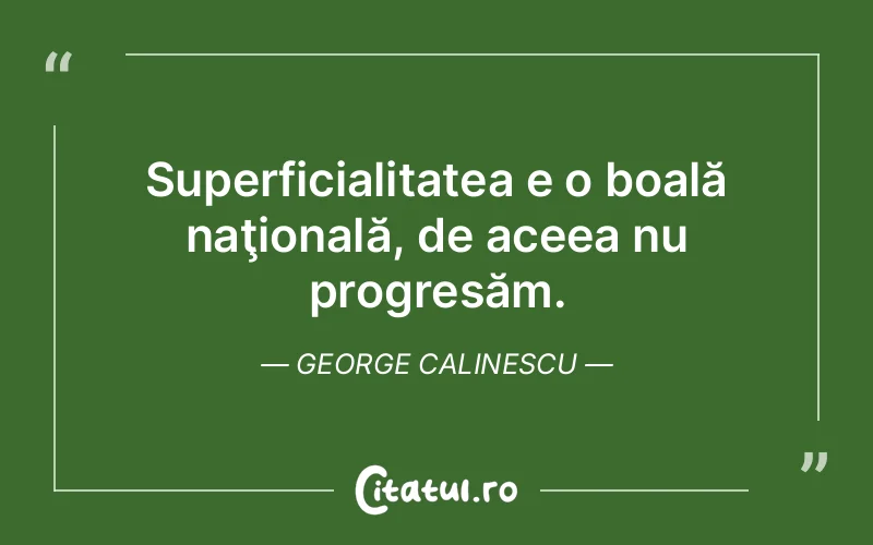 Citat George Calinescu - citate motivationale