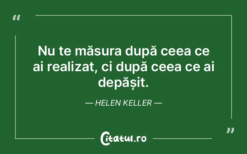 Citat Helen Keller - citate motivationale