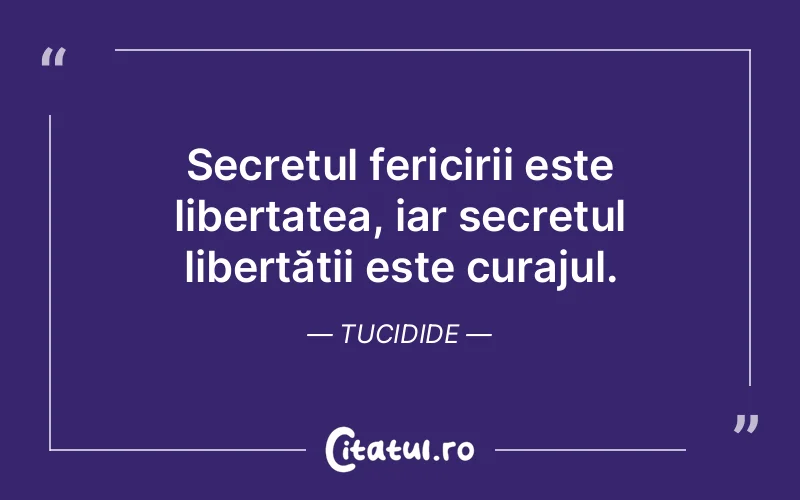 Citat Tucidide - citate motivationale