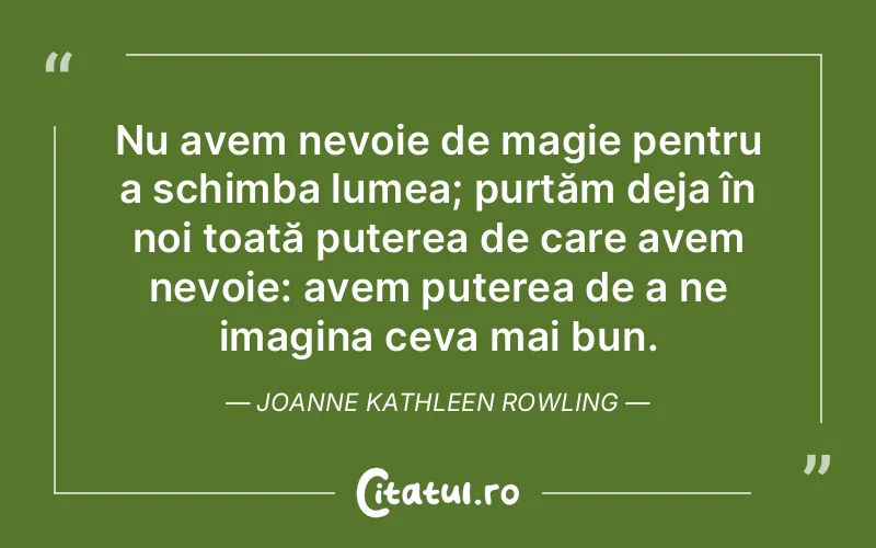 Citat Joanne Kathleen Rowling - citate motivationale