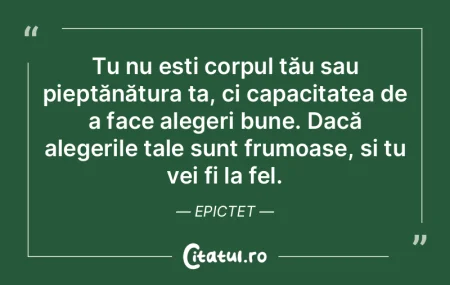 Tu nu ești corpul tău sau pieptănătu... Tu nu ești corpul tău sau pieptănătu...