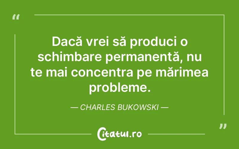 Citat Charles Bukowski - citate motivationale