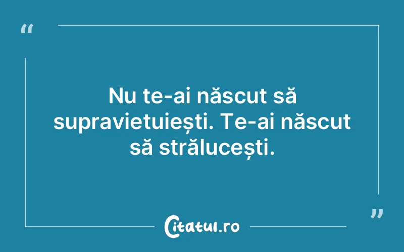 Citat Autor necunoscut - citate motivationale