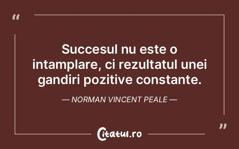 Citat Norman Vincent Peale - citate motivationale