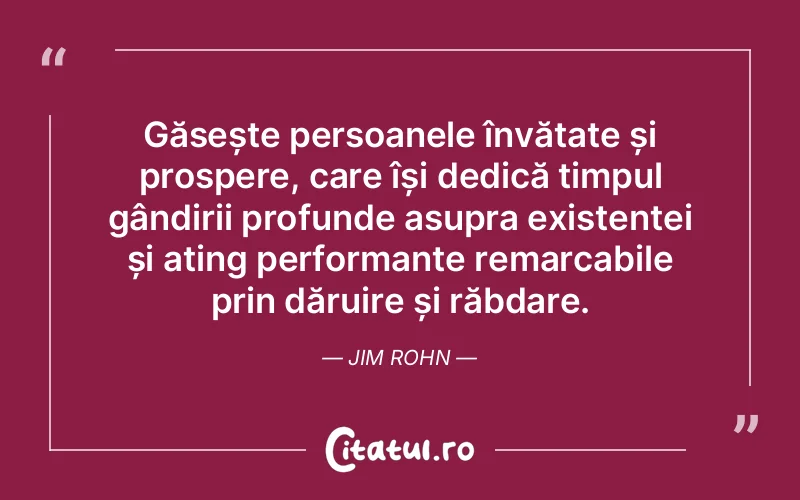Citat Jim Rohn - citate oameni