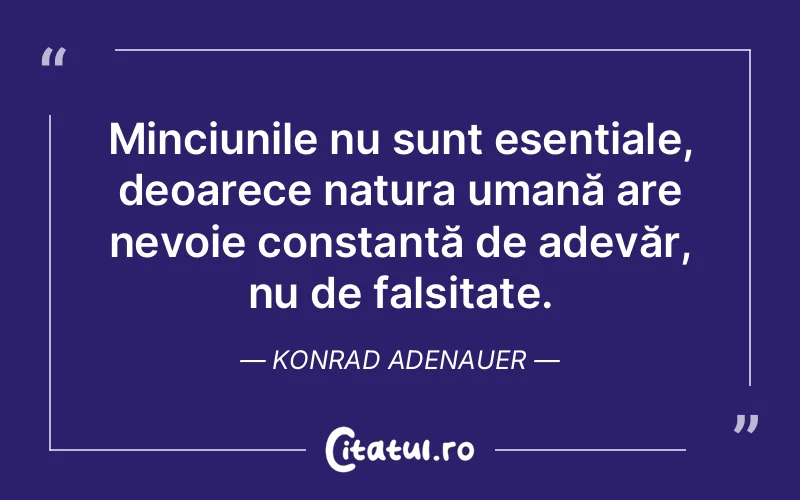 Citat Konrad Adenauer - citate oameni