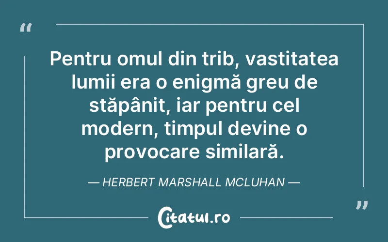 Citat Herbert Marshall Mcluhan - citate oameni