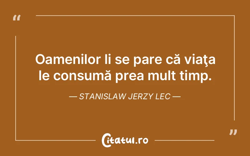 Citat Stanislaw Jerzy Lec - citate oameni