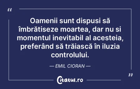 De atâta amar de vreme de când se moar...