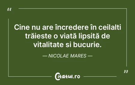 În mod implacabil, viața se termină p...