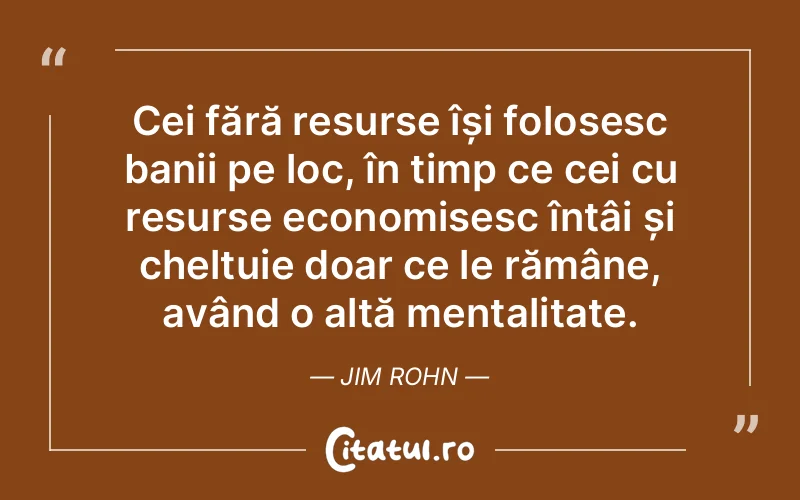 Citat Jim Rohn - citate oameni