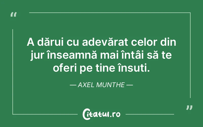 Citat Axel Munthe - citate oameni