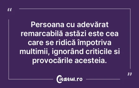 Singurătatea dă naştere celui mai mar...
