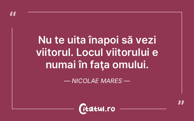 Citat Nicolae Mares - citate oameni