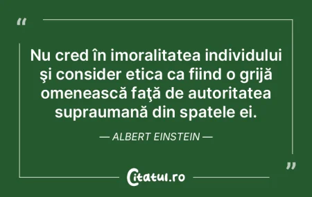 E meritul ştiinţei cel de a fi acţion...