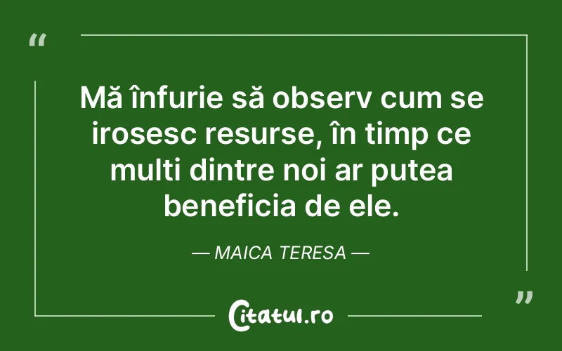 Citat Maica Teresa - citate oameni