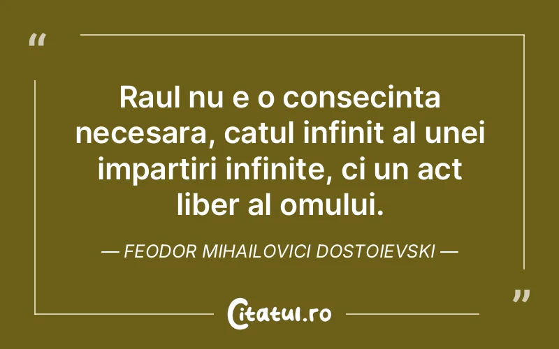 Citat Feodor Mihailovici Dostoievski - citate oameni