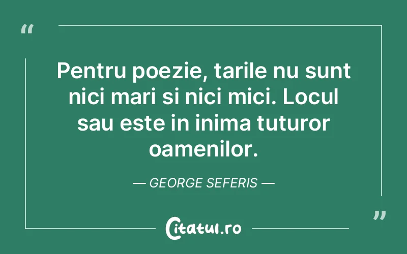 Citat George Seferis - citate oameni