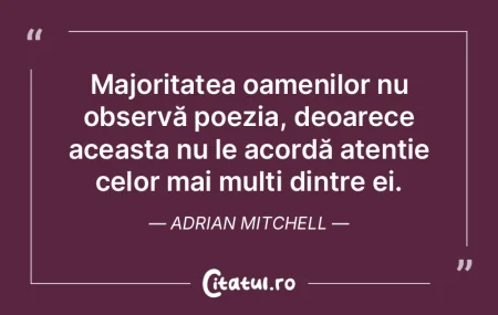 Poezia este limba maternă a genului uma...