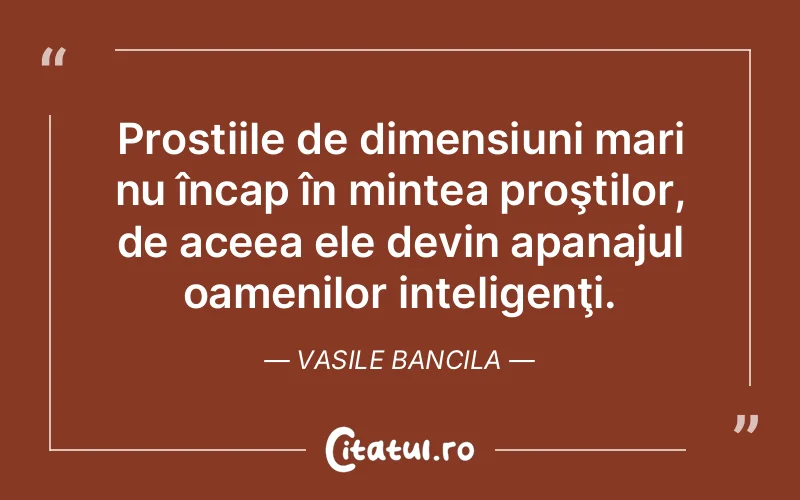 Citat Vasile Bancila - citate oameni