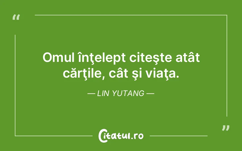 Citat Lin Yutang - citate oameni