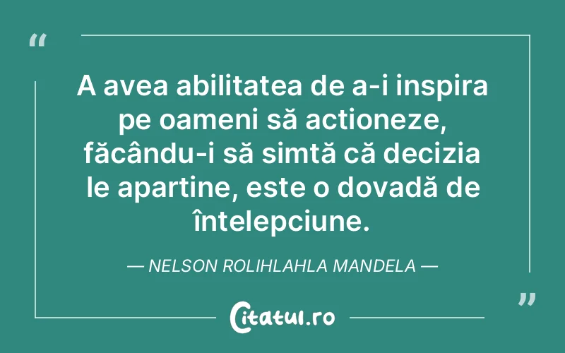 Citat Nelson Rolihlahla Mandela - citate oameni
